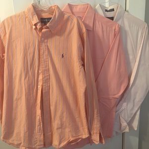 3 button downs! Ralph Lauren and Brooks Brothers